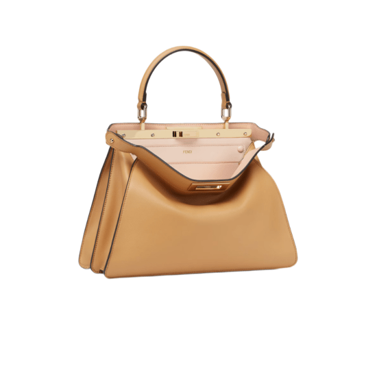 BORSA PEEKABOO ISEEU MEDIUM IN PELLE DI VITELLO BEIGE