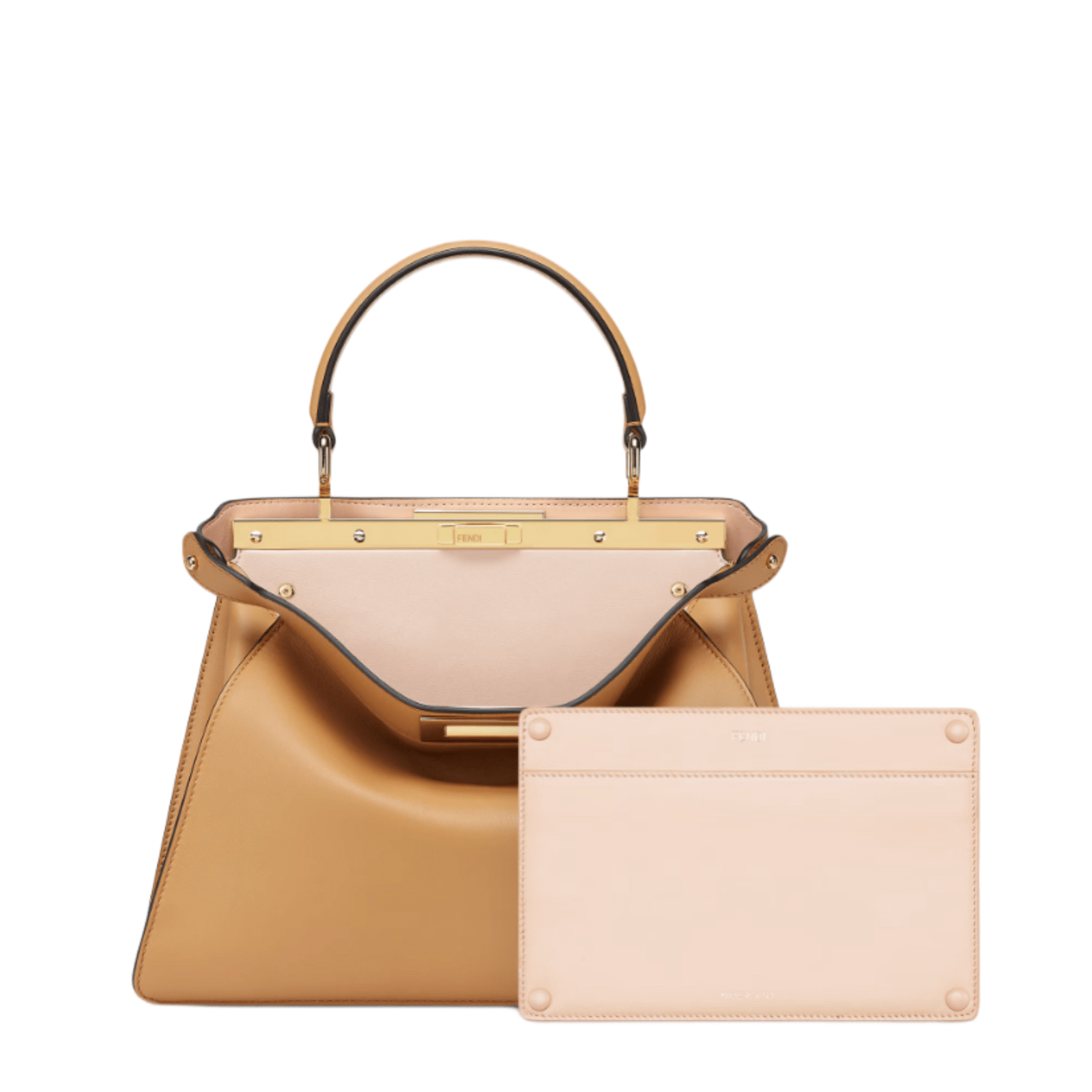 BORSA PEEKABOO ISEEU MEDIUM IN PELLE DI VITELLO BEIGE