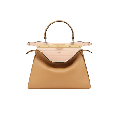 BORSA PEEKABOO ISEEU MEDIUM IN PELLE DI VITELLO BEIGE