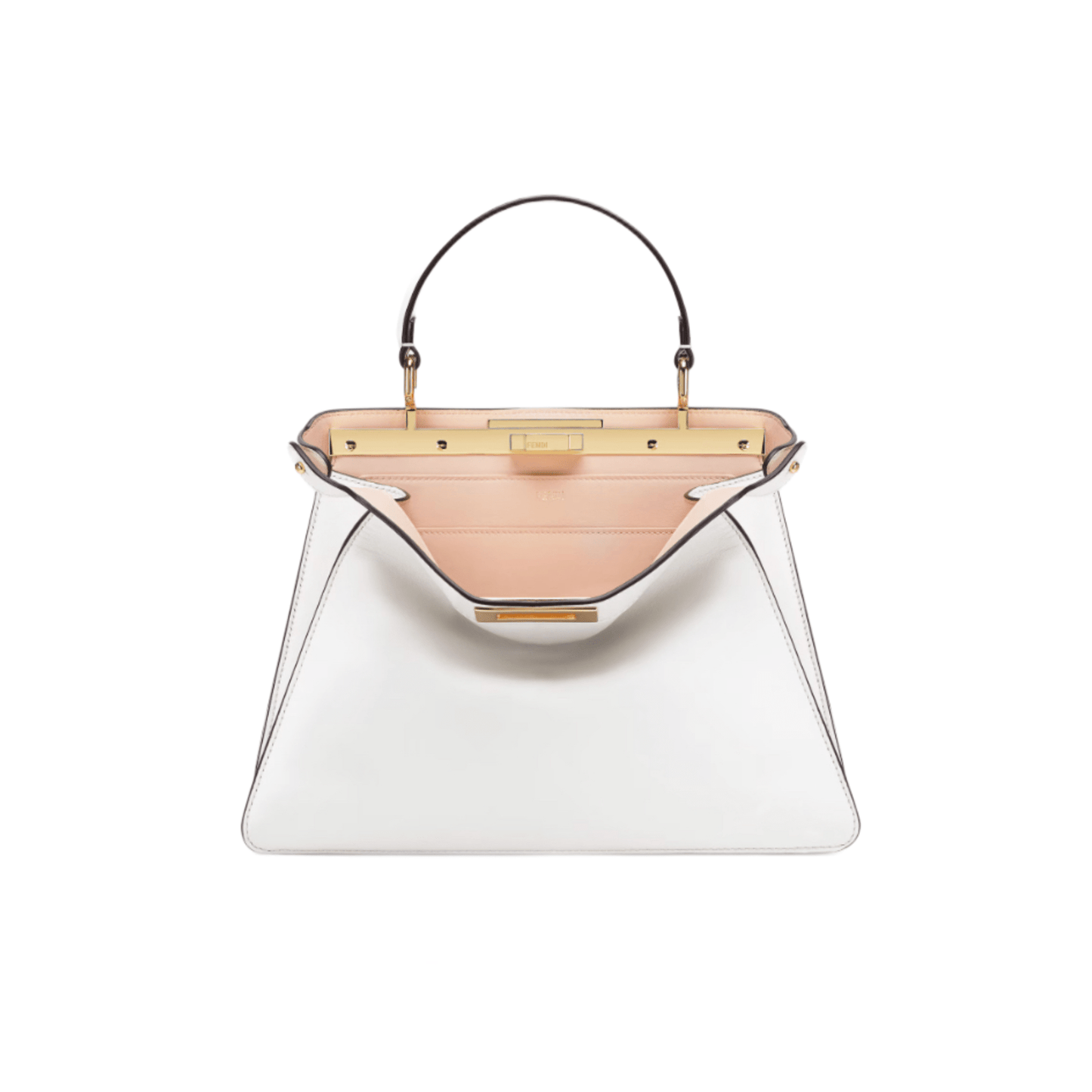 BORSA PEEKABOO ISEEU MEDIUM IN PELLE DI VITELLO BIANCA