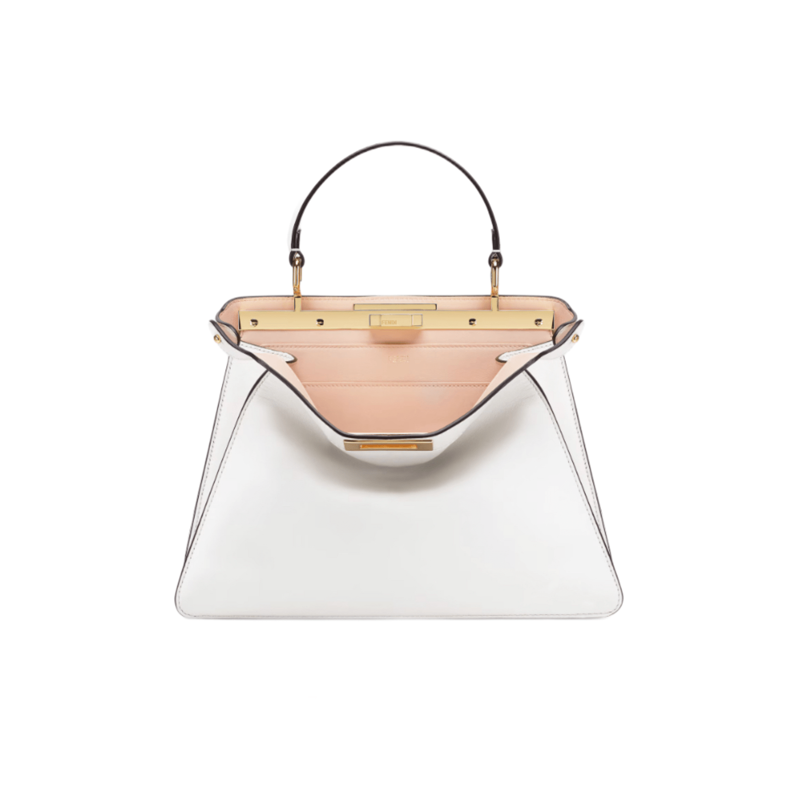 BORSA PEEKABOO ISEEU MEDIUM IN PELLE DI VITELLO BIANCA